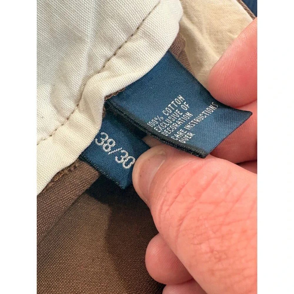 Polo Ralph Lauren GI Fit Chinos Mens 38x30 Brown Cotton Twill Straight Leg Pants